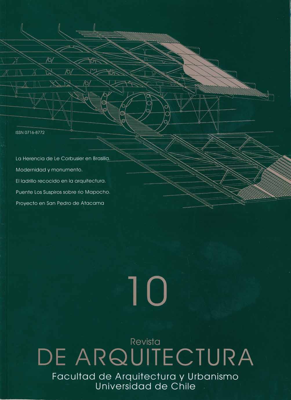 											View Vol. 9 No. 10 (1998): De arquitectura
										